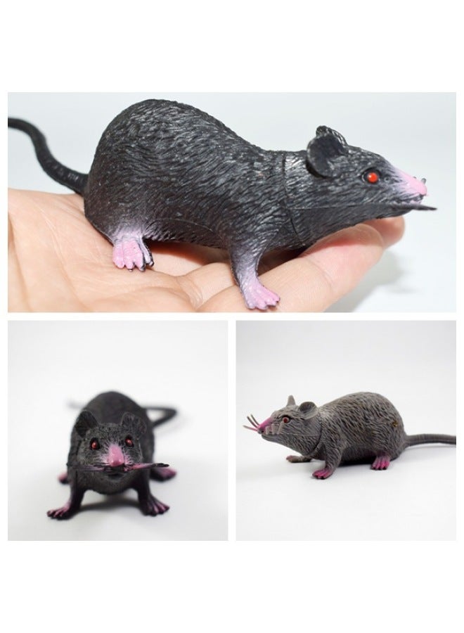 22CM PVC Small Mouse Prank Toy Practical Joke Toy Novelty Item Popular Selling Hot Item Plastic Material From Zhejiang-Color:White Medium Mouse  - Image 2