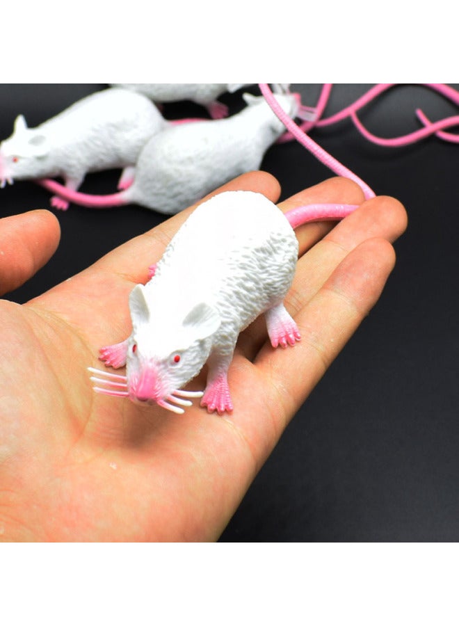 22CM PVC Small Mouse Prank Toy Practical Joke Toy Novelty Item Popular Selling Hot Item Plastic Material From Zhejiang-Color:White Medium Mouse  - Image 5