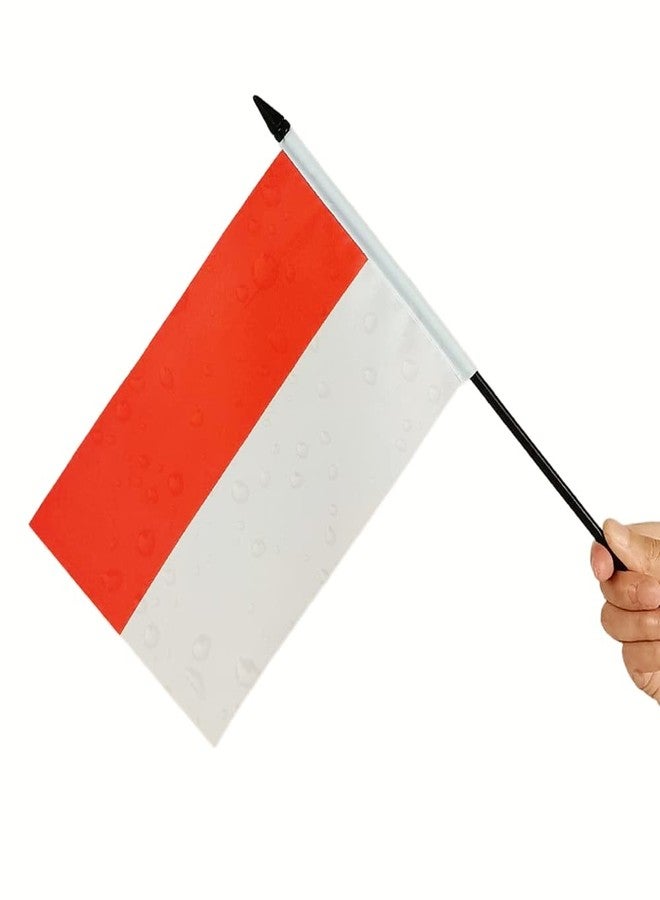 Zigvert US American Indonesia Friendship Table Flag Set - Miniature USA & Indonesian Desk Flags for Room Display - Image 3