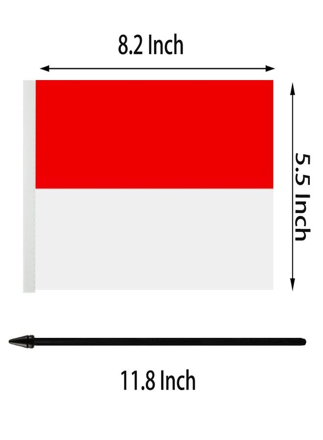 Zigvert US American Indonesia Friendship Table Flag Set - Miniature USA & Indonesian Desk Flags for Room Display - Image 4