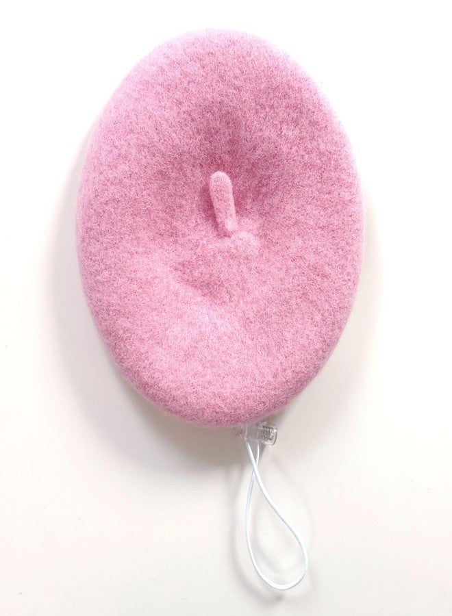 ZARSIO Small Dog Beret Wool Hat Cat Fashion Costume Pet French Artist Beanie Beret (Light Pink) - Image 5