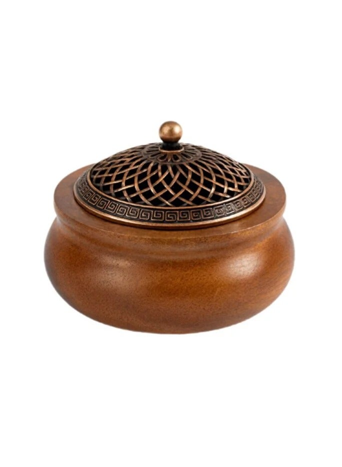 مبخرة من سيين جيه دي اس، حامل بخور للعصي، مبخرة من خشب الاكاسيا، ديكور المنزل، ديكور زين، ادوات التامل، ادوات اليوغا - Image 1