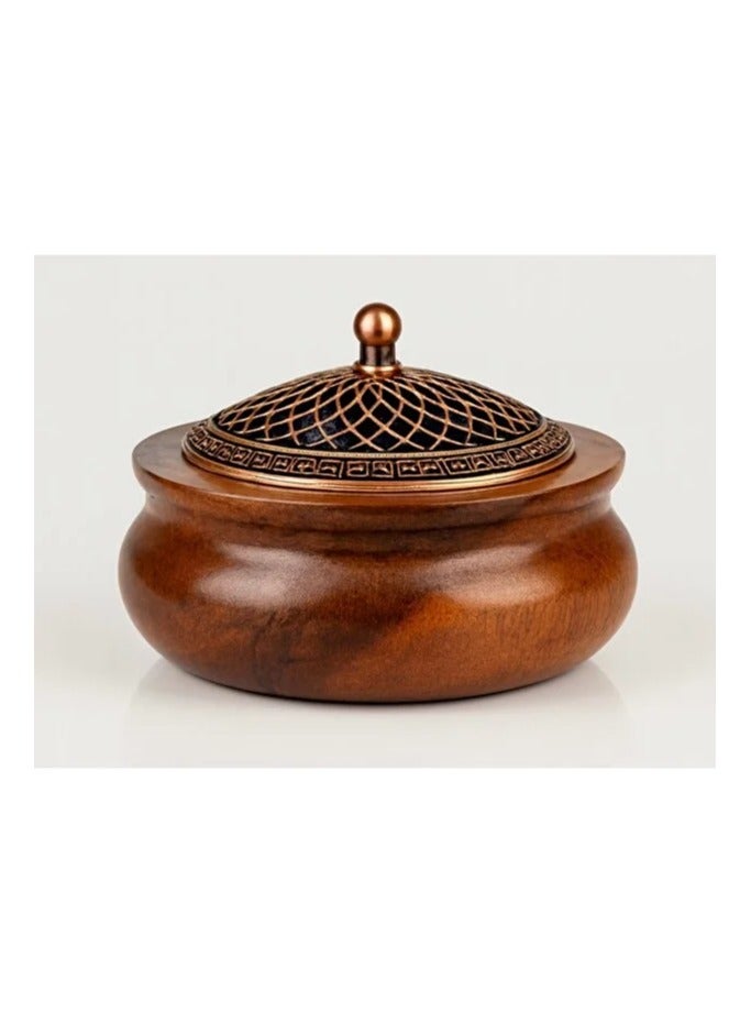 مبخرة من سيين جيه دي اس، حامل بخور للعصي، مبخرة من خشب الاكاسيا، ديكور المنزل، ديكور زين، ادوات التامل، ادوات اليوغا - Image 3