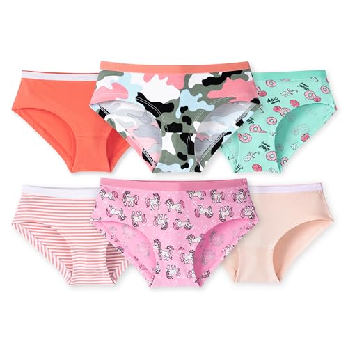 ARIEL Girls Cotton Printed Panties/Briefs (Pack of 6) (7-8 Years_Multicolor) - Image 1