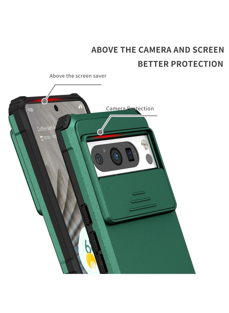 Case Cover for Google Pixel 8 Pro, Innovative Telescopic Bracket, Sliding Protection Camera Window, Bumper Shockproof Phone Back Cover - Image 3