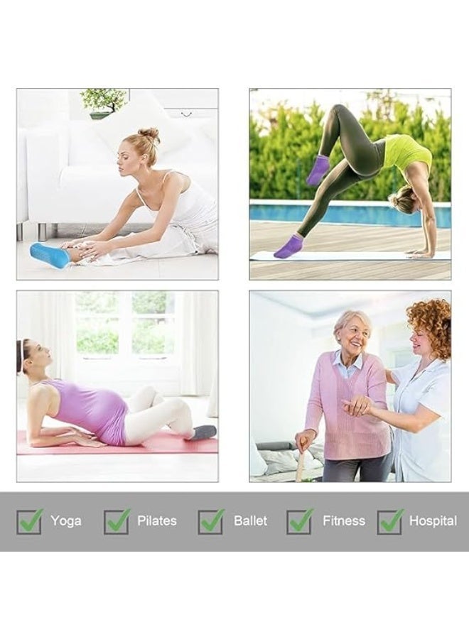 8 زوج من الجوارب المضادة للانزلاق العامة للرجال والنساء مع وسادة ، لليوغا ، بيلاتي ، باري ، المنزل والمستشفى ، جوارب اليوغا ، جوارب النساء مع مقبضات ، جوارب بيلاتي ، جوارب النساء مع مقبضات ، جوارب اليوغا - Image 3