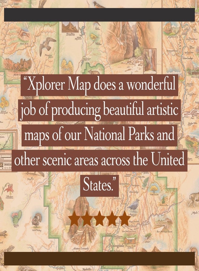 Xplorer Maps Sequoia & Kings Canyon Map Poster - 18x24 Vintage-Style Lithographic Print with Soy-Based Inks - Made in USA - Image 5