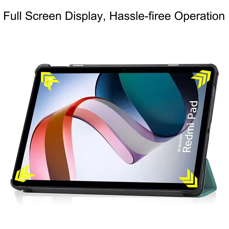 ProElite Slim Trifold Flip case Cover for Redmi Pad 10.6" Tablet, Green - Image 4