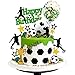 DRWATE 31 PCS Soccer Cake Topper Soccer Ball Player Cake Decorations for Soccer Football Theme Birthday Black - Image 2