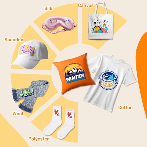 SUNBIRD HTV Transfer Vinyl Roll for Shirts, Iron on Vinyl for Cricut & Cameo - Easy to Cut & Weed, White Heat Transfer, 8in x 1 Ft - Image 3