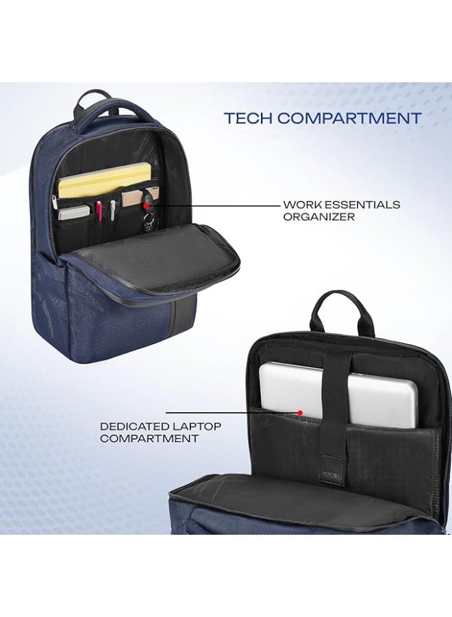Safari Xyro 25L Formal Laptop Backpack Bag for Man & Women, Ideal for Office Use/School/College Boys and Girls, 2 Compartment Bags with Organizer, Trolley Sleeve, 2 Front pockets, Premium Fabric - Image 3