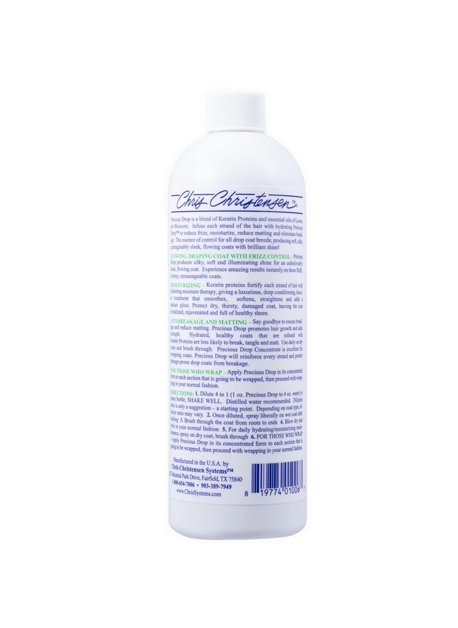Chris Christensen Chris Christensen Precious Drop Concentrate Dog Conditioner, Groom Like a Professional, Reduces Frizz & Matting, 16 oz  - Image 2