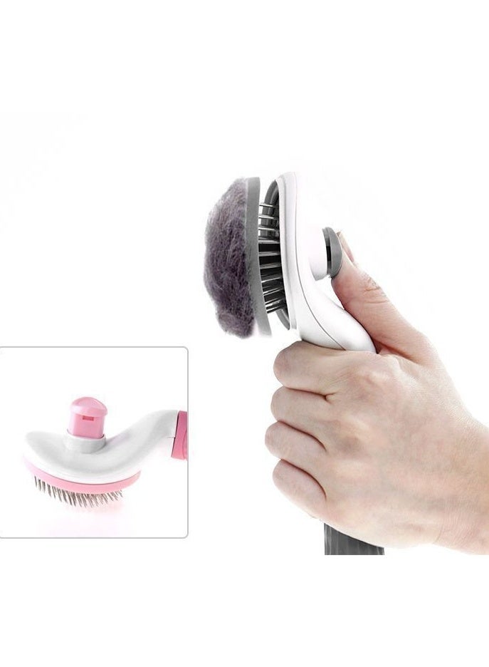Generic Pet Cat Brush for Shedding and Grooming, Dog Hair Removal Brush, Pet Groomer Shedding Grooming Tools Combs Rakes, Cats Brush for Short or Long Haired Removes Loose Hair and Tangles  - Image 4