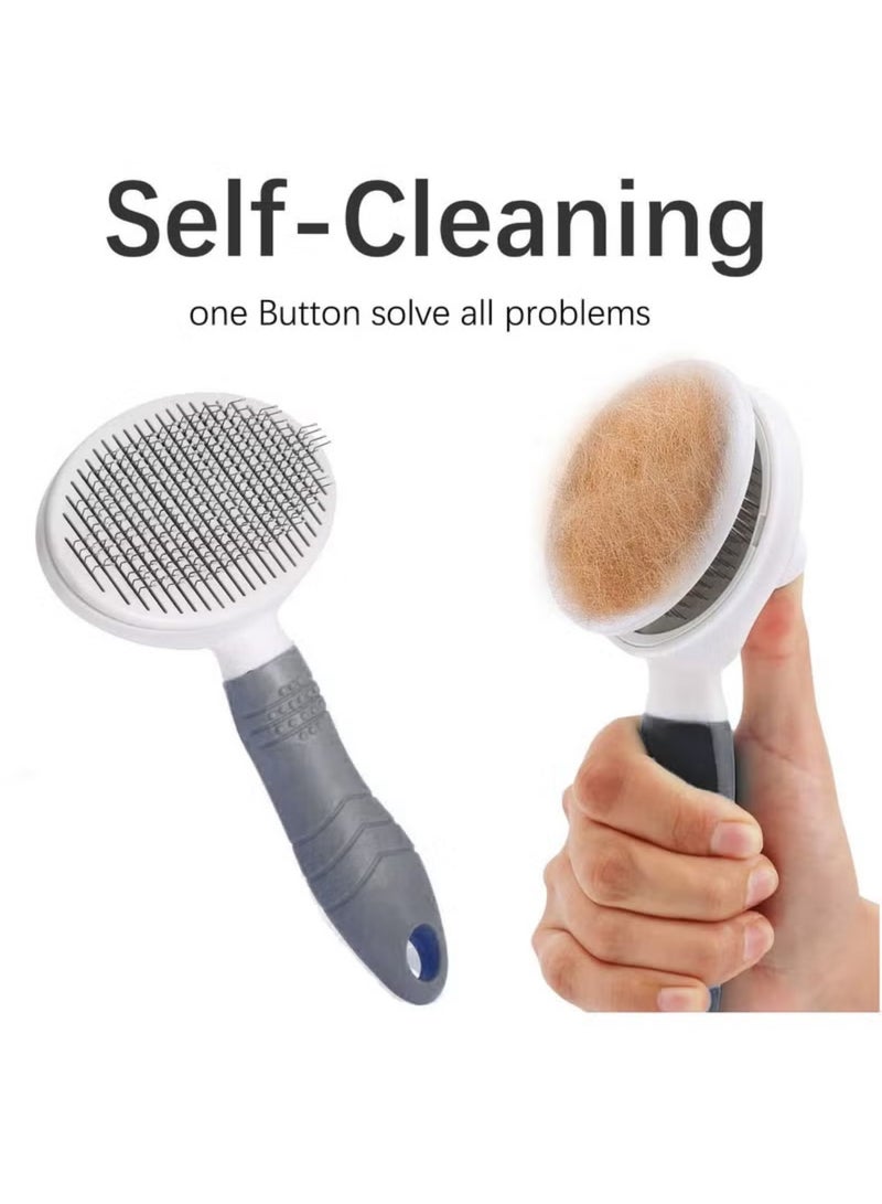 أولدجان فرشاة العناية بالحيوانات الأليفة فرشاة القط وفرشة الكلب فرشاة التنظيف الذاتي سليكر للسقاط والرعاية مع الشعر الطويل أو القصير - Image 1