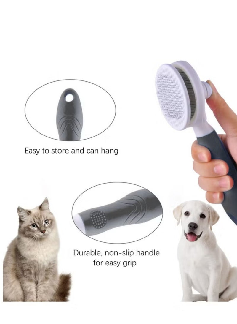 أولدجان فرشاة العناية بالحيوانات الأليفة فرشاة القط وفرشة الكلب فرشاة التنظيف الذاتي سليكر للسقاط والرعاية مع الشعر الطويل أو القصير - Image 4