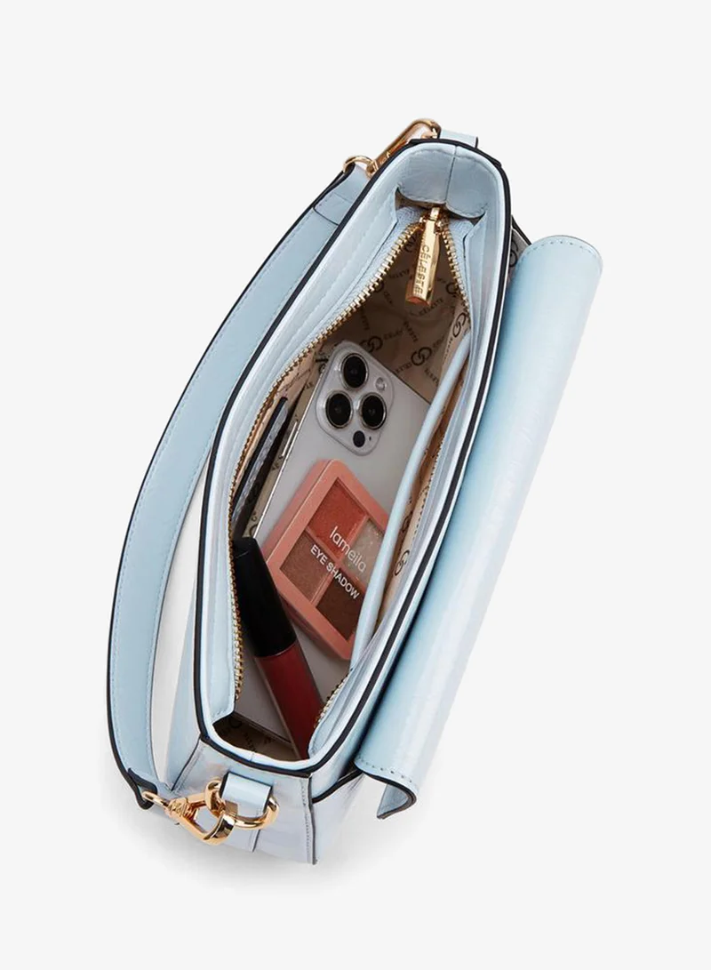 Celeste BLUE Logo Detail Crossbody Bag With Detachable Strap for Women | Best Price UAE