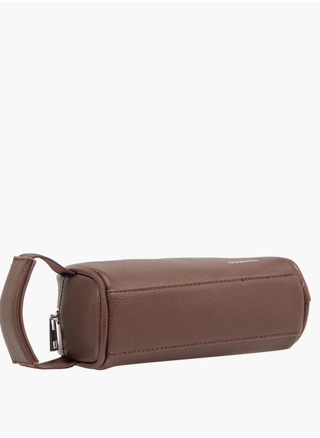DUCHINI Textured Pouch with Zip Closure and Wristlet Strap  - Image 5