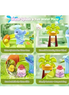 M MIAOYAN Toddler Sand Water Table Toy with Electric Water Pump, Kids Sand Water with Faucet/Food Accessories/Fishing Toy, Fishing Toys for Kids, Beach Toys  - Image 4