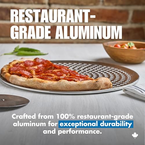 Norjac Pizza Pan with Holes, 14 Inch 2 Pack, Aluminum Pans for Oven, Round, Rust-Free & Heavy-Duty, Perforated Baking Tray for Crispy Crust - Image 4