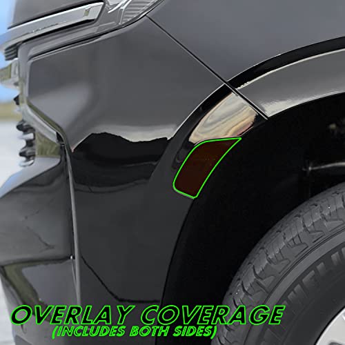 SlickMod PreCut Vinyl Smoke Tint for 2021-2022 Chevy Tahoe Sidemarker (3. Front Sidemarker, 20% Dark Smoke) - Image 2