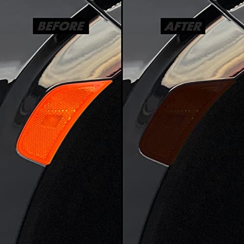 SlickMod PreCut Vinyl Smoke Tint for 2021-2022 Chevy Tahoe Sidemarker (3. Front Sidemarker, 20% Dark Smoke) - Image 1