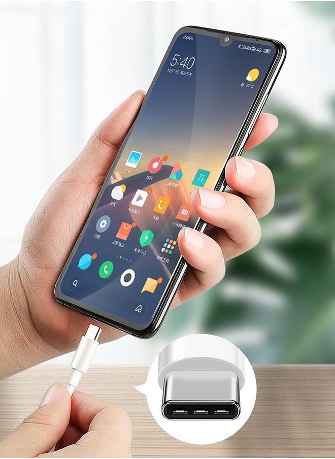 OULIYO - USB C Plug, 50W Dual USB C Fast Charger Plug Power Adapter with 2 Hharging Cables (C to C x 1, C to Lightning x 1) for iPhone 16/15/14/14 Plus/Pro/ 14 Pro Max/ 13/12/ 11/ X/Samsung/Pad/Speaker/AirPods - Image 1