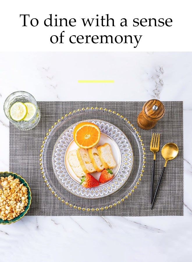 DUNISO 8-Piece Pvc Leather Placemat Set, Square Heat-Resistant And Non-Slip Table Mat, 30 x 45 Cm, Washable, Oil-Resistant, Suitable For Home, Restaurant, Cafe - Image 3