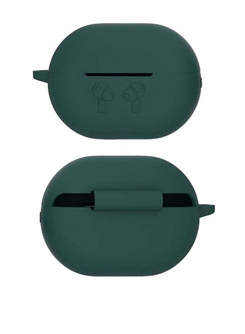 Silicone Case Cover for Huawei FreeBuds PRO with Carabiner and Charging Port Accessibility anti shock, full protection - Image 1