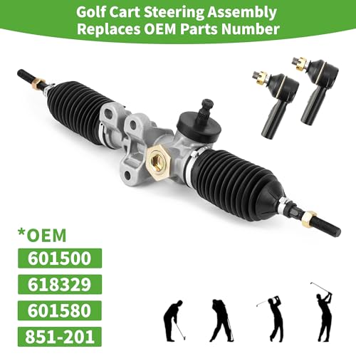10L0L Golf Cart Steering Assembly for EZGO RXV Electric Gas 2008 & Up, Steering Rack Gearbox Assembly Golf Cart Parts 601500 618329 - Image 4