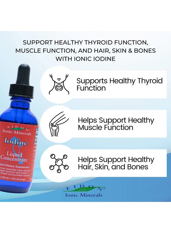 Eidon Ionic Minerals Potassium Iodine Supplement - Liquid Iodine Drops, Supports Energy Levels and Thyroid Health, Bioavailable, No Additives or Preservatives - Potassium Iodide Drops, 2 oz - Image 4