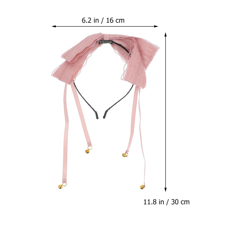 Lace Headband Ribbon Tassel Hairband Costumes Accessory for Women Girls - Image 1