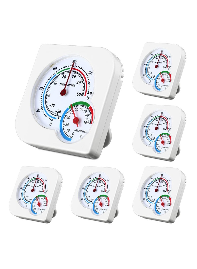 Excefore Indoor Thermometer and Humidity Gauge, Indoor Mini Thermometer Hygrometer, with Temperature and Humidity Monitor Room Thermometer, for Home, Room, Kitchen, Patio, Planting Room (6 Pcs) - Image 1