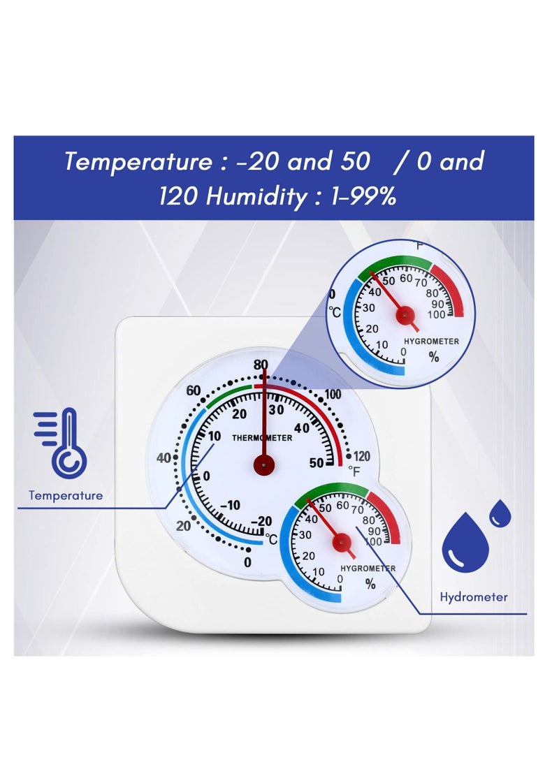 Excefore Indoor Thermometer and Humidity Gauge, Indoor Mini Thermometer Hygrometer, with Temperature and Humidity Monitor Room Thermometer, for Home, Room, Kitchen, Patio, Planting Room (6 Pcs) - Image 3