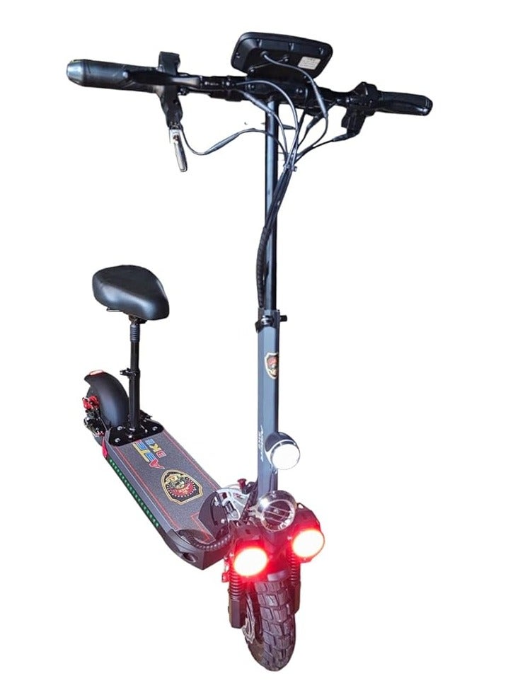 استير سكوتر كهربائي أستر E10، محرك 2024-2000 واط، بطارية 48 فولت 13 أمبير/ساعة | شاشة رقمية | تصميم قابل للطي بالكامل | مكبر صوت بلوتوث ومقعد قابل للإزالة | قابل للتعديل وسهل الطي | ألوان متعددة - Image 4