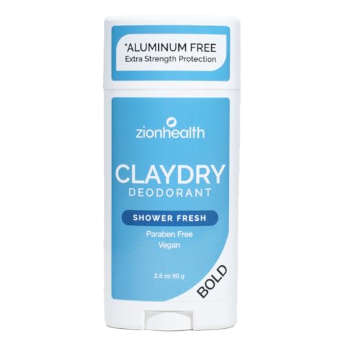 Adama Minerals Zion Health Bold ClayDry Deodorant Shower Fresh 28 oz 80 g