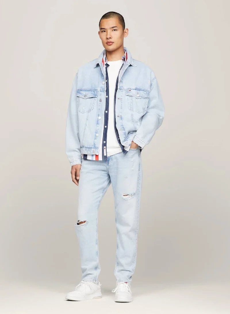 Isaac Archive Relaxed Tapered Distressed Jeans