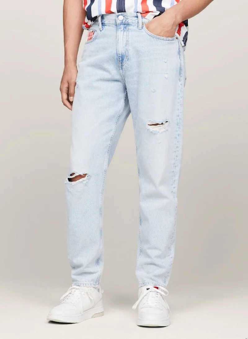 Tommy Jeans  Isaac Archive Relaxed Tapered Distressed Jeans for Men | Best Price UAE