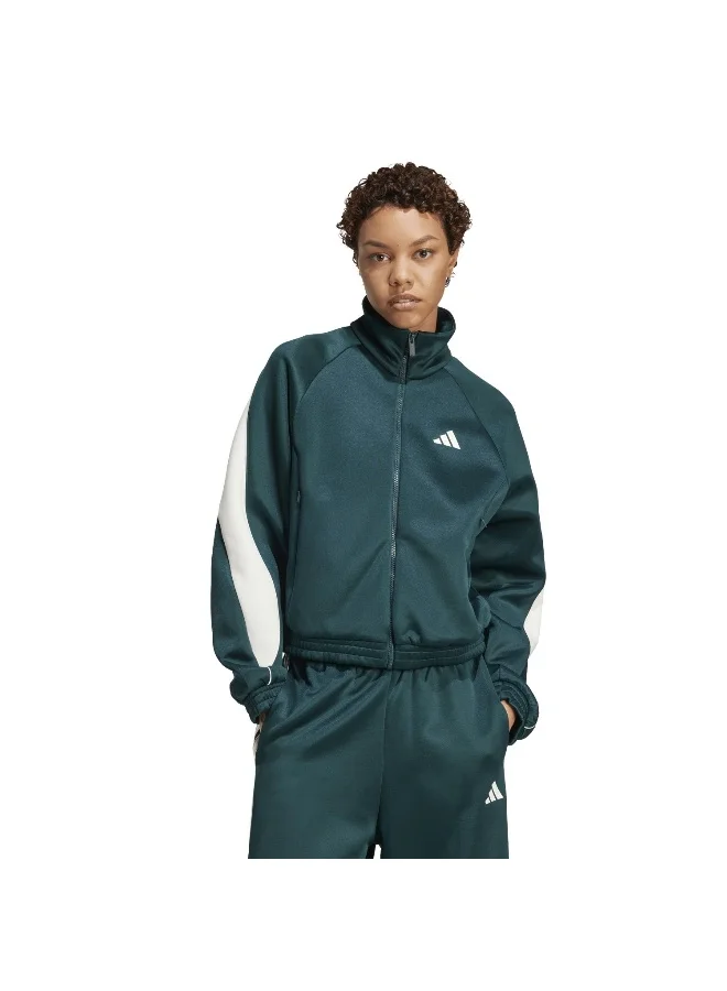 adidas W Stadium Tt Green Training Track Tops For Women XS