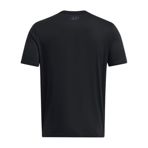 Under Armour Men's Project Rock Payoff Graphic Short Sleeve T Shirt, (001) Black / / Downpour Gray, Small - Image 3