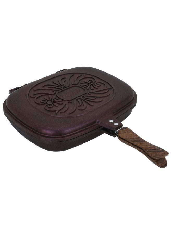 Titanium + Granite Double Sided Grill Pan 5.6 L 36 Cm Rectangle Wooden Handle Dark Red - pzsku/Z5D27852A0C78932F1511Z/45/_/1737886690/70998638-a9d6-4af5-a9ca-1b4796ca7a67