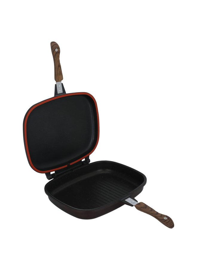 Titanium + Granite Double Sided Grill Pan 5.6 L 36 Cm Rectangle Wooden Handle Dark Red - pzsku/Z5D27852A0C78932F1511Z/45/_/1737886693/316cfe6d-7f28-46a1-8970-937804b01242