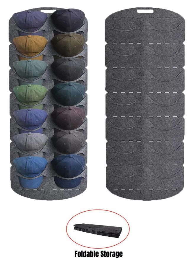 Foldable Hanging Baseball Cap Hat Display Rack Organizer  - Image 1