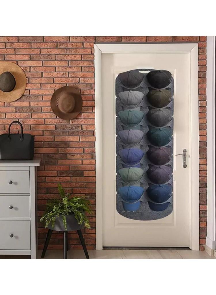 Foldable Hanging Baseball Cap Hat Display Rack Organizer  - Image 3