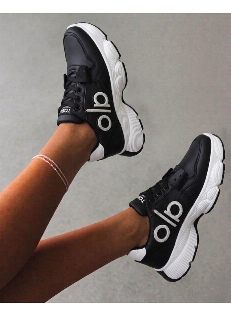 Vbranda A luxurious, eye-catching, and stylish sneaker.L-19-BLACK - Image 1