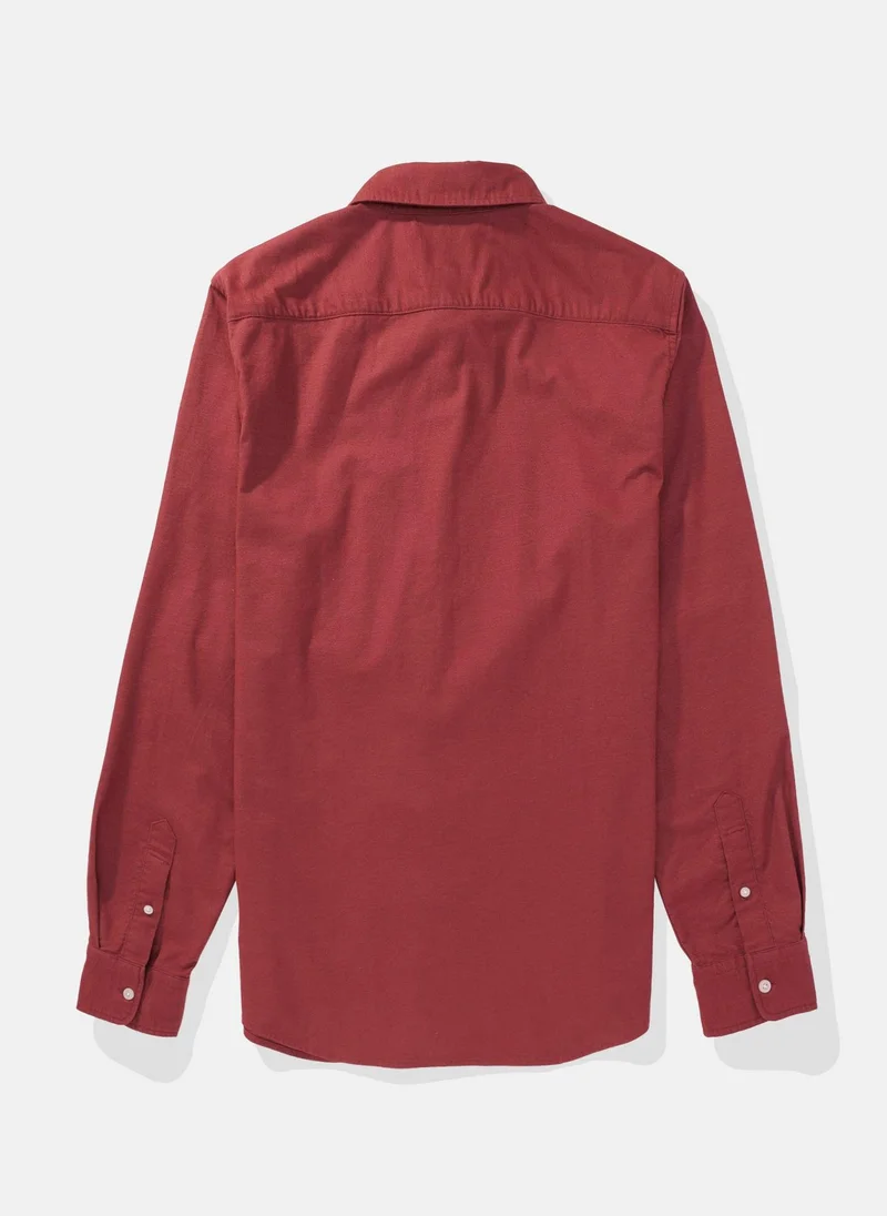 امريكان ايجل Slim Fit Flex Oxford Button-Up Shirt