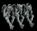 PTC 5 Inch Gargoyle See, Hear, Speak No Evil Shelf Sitters Statue Figurine - Image 1