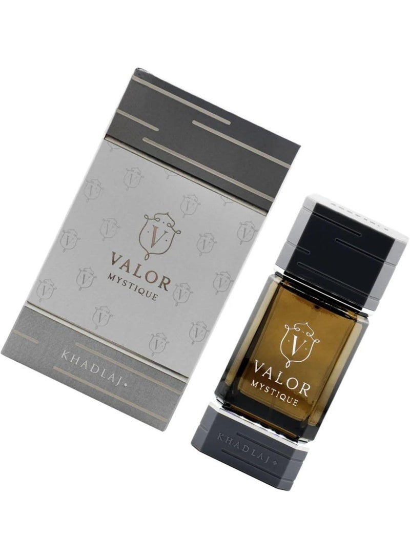 KHADLAJ VALOR MYSTIQUE 100 ML EDP SPRAY FOR MEN - Image 4