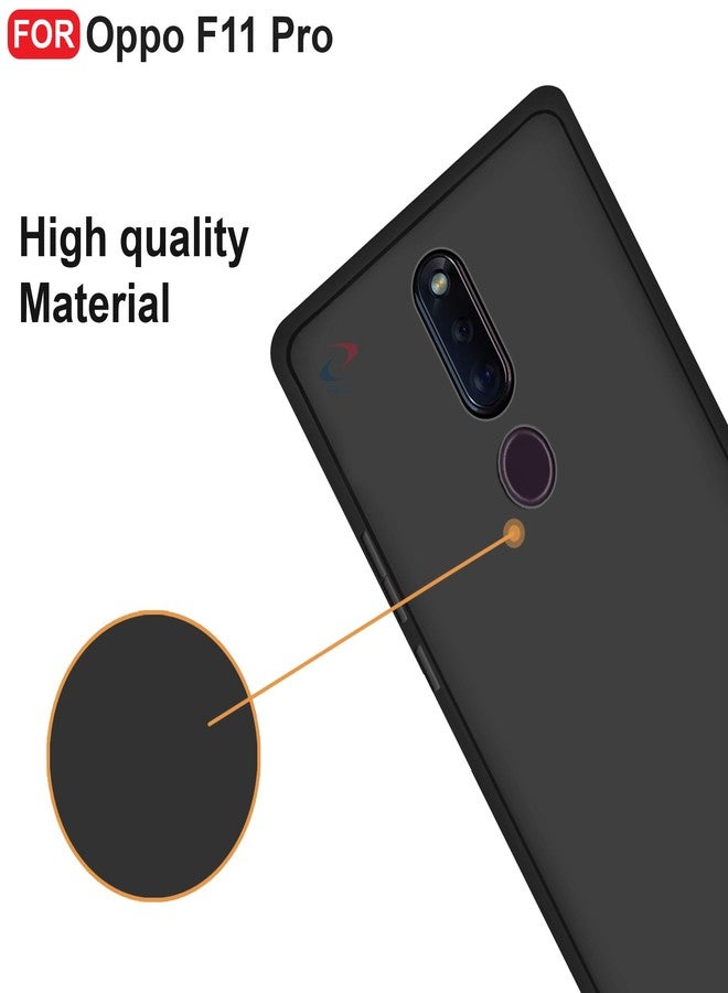 CEDO All Side Rubberised Matte Soft Silicon Flexible Back Case Cover for Oppo F11 Pro (Black) - Image 5