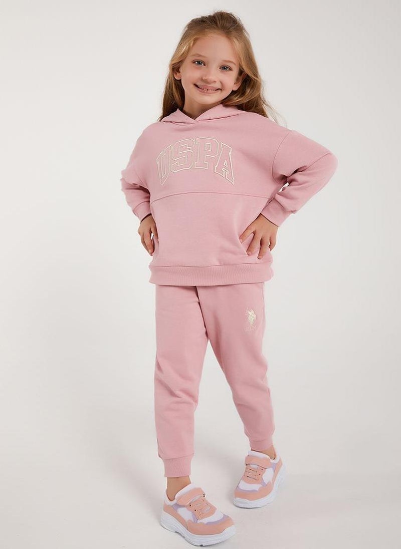 U.S. Polo Assn. U.S. Polo Assn. Girls Rose Tracksuit Set  - Image 1