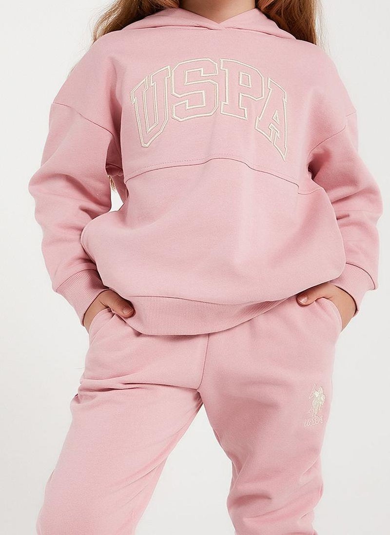 U.S. Polo Assn. U.S. Polo Assn. Girls Rose Tracksuit Set  - Image 4